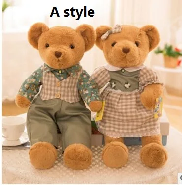 about 35cm lovers couples bears plush toy beautiful cloth teddy bear soft doll Valentine's Day ,proposal gift b2912
about 35cm lovers couples bears plush toy beautiful cloth teddy bear soft doll Valentine's Day ,proposal gift b2912