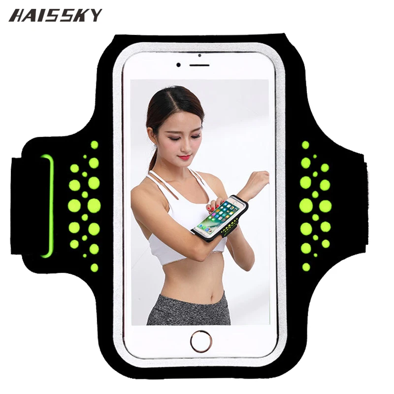 HAISSKY спортивные повязки чехол для iPhone 11 Pro XS Max X 6 7 8 Plus Huawei P20 Lite Samsung Сенсорный экран