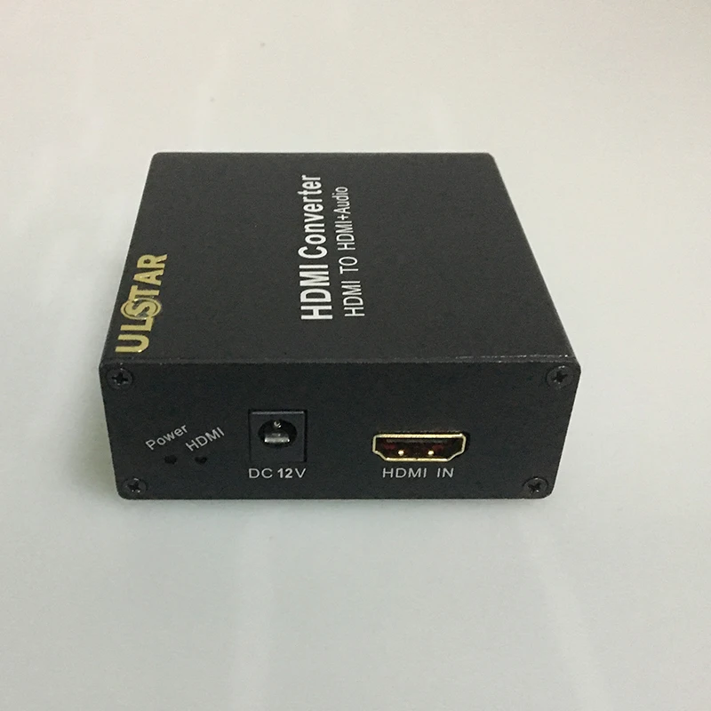 ULSTAR HDMI to HDMI+AUDIO Video Converter Decoder Adapter Remove HDCP KEY Agreement Audio Separator
ULSTAR HDMI to HDMI+AUDIO Video Converter Decoder Adapter Remove HDCP KEY Agreement Audio Separator