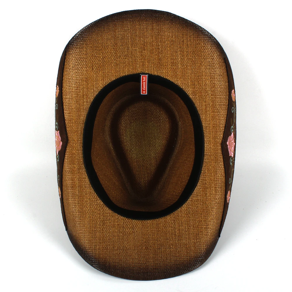 Мужская Ковбойская Шляпка из 100% кожи в западном стиле для мужчин папы