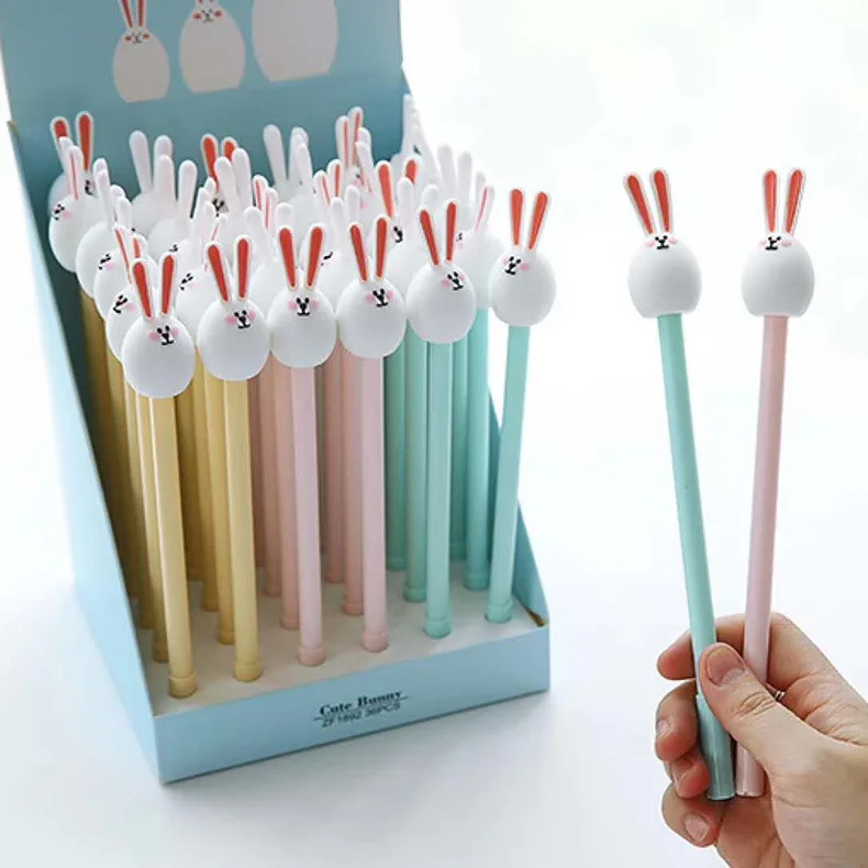 36 pcs Gel Pens Long-eared rabbit black colored kawaii gift gel-ink pens pens for writing Cute stationery office school supplies
36 pcs Gel Pens Long-eared rabbit black colored kawaii gift gel-ink pens pens for writing Cute stationery office school supplies