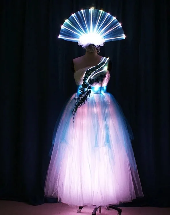 Tc-0174 luminous skirt female led adult dance luminous costume led luminous fan headdress
Tc-0174 luminous skirt female led adult dance luminous costume led luminous fan headdress