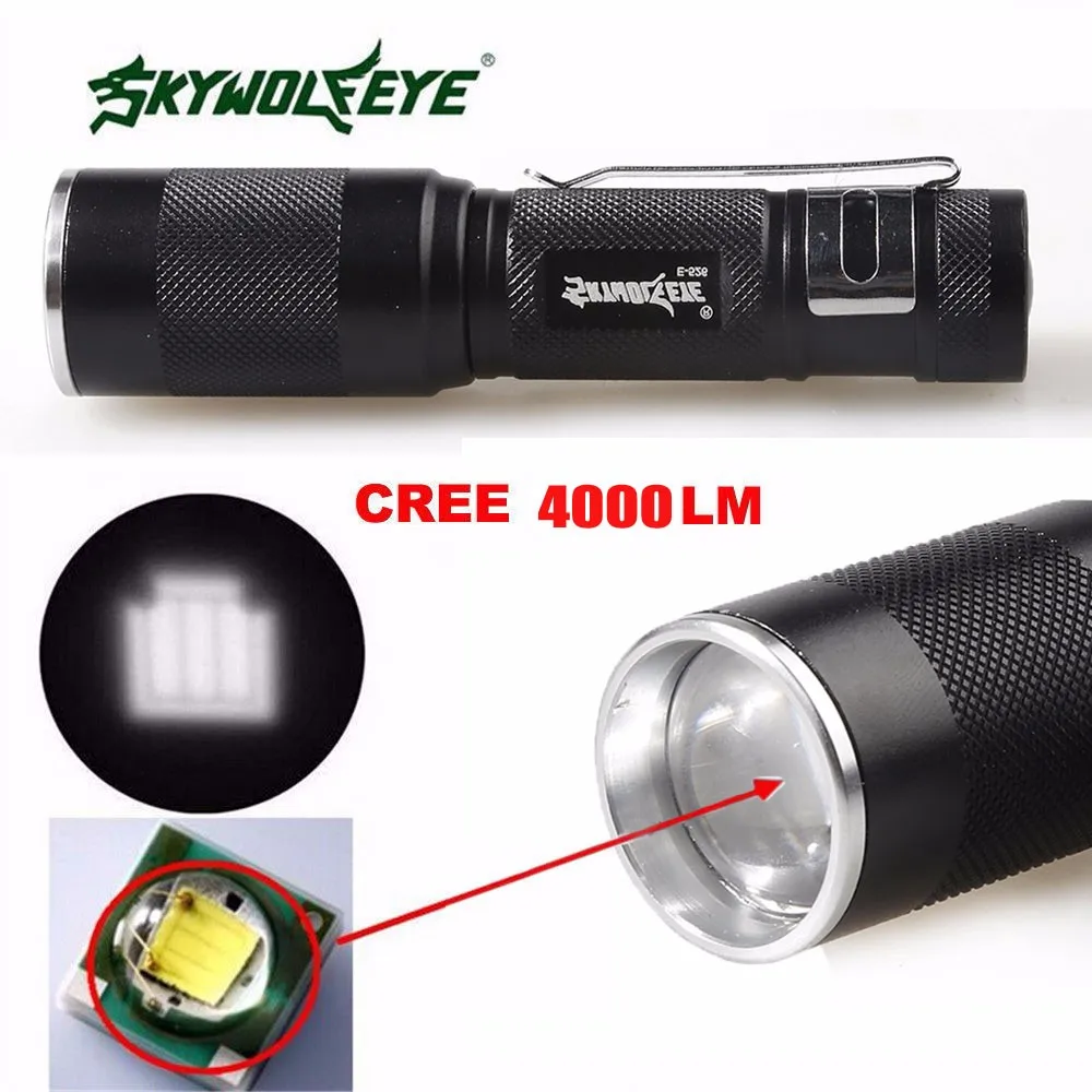 2018 New High Quality 4000LM Zoomable XM-L Q5 LED Flashlight 3 Mode Torch Super Bright Light Lamp Flashlights Drop Shipping | Лампы и