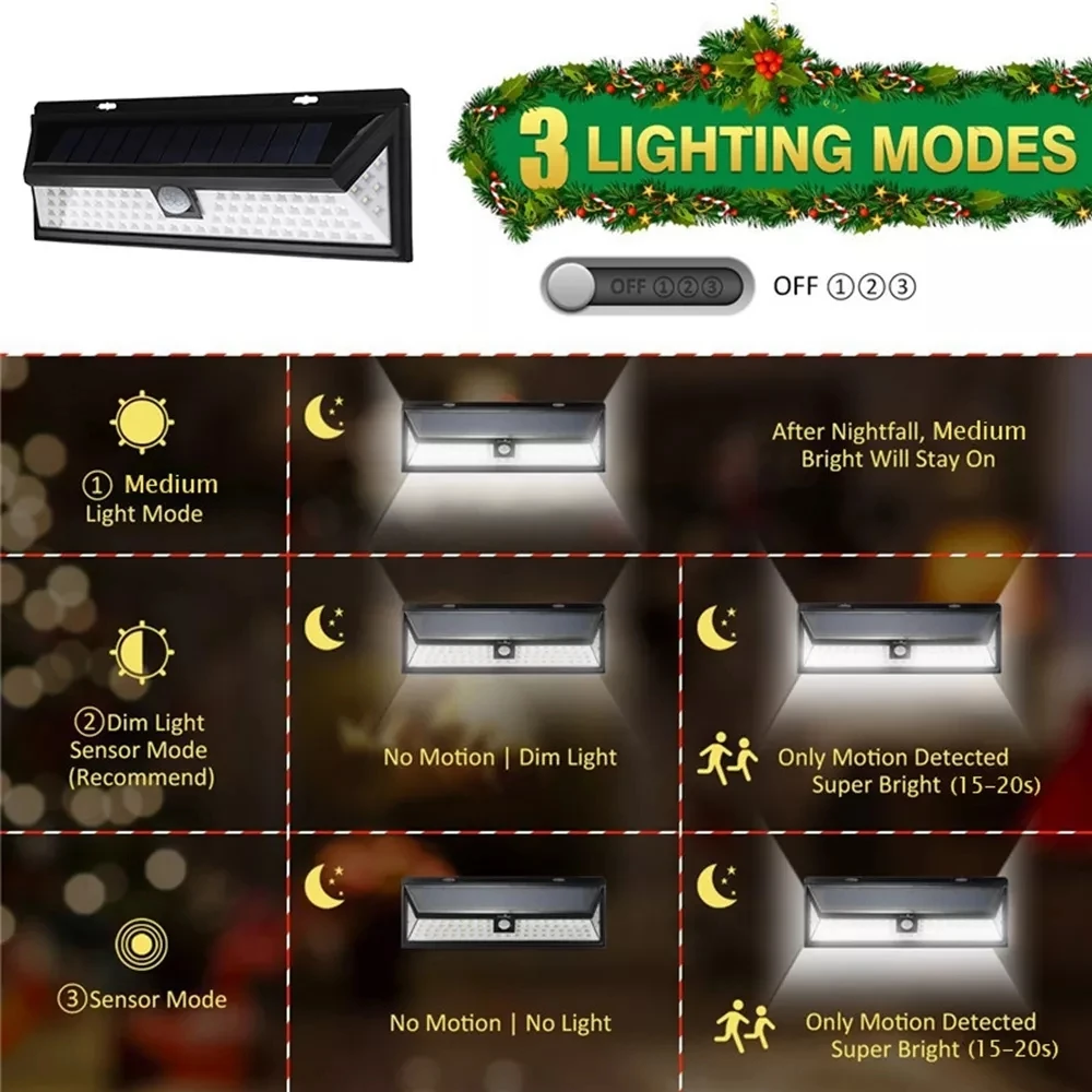 LED Solar Lights PIR Motion Sensor Security Waterproof Wide Angle Wall Lighting Outdoor Garden Separable 3 modes Wall lamp
LED Solar Lights PIR Motion Sensor Security Waterproof Wide Angle Wall Lighting Outdoor Garden Separable 3 modes Wall lamp
