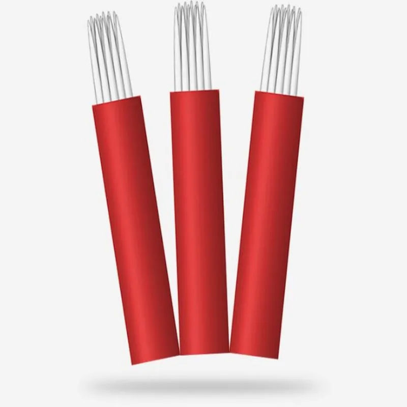 Permanent Makeup Eyebrow Tattoo 14 Round Needles Microblading Needle 3D Eyebrow Embroidery 14 Fog Round Needle Red
Permanent Makeup Eyebrow Tattoo 14 Round Needles Microblading Needle 3D Eyebrow Embroidery 14 Fog Round Needle Red