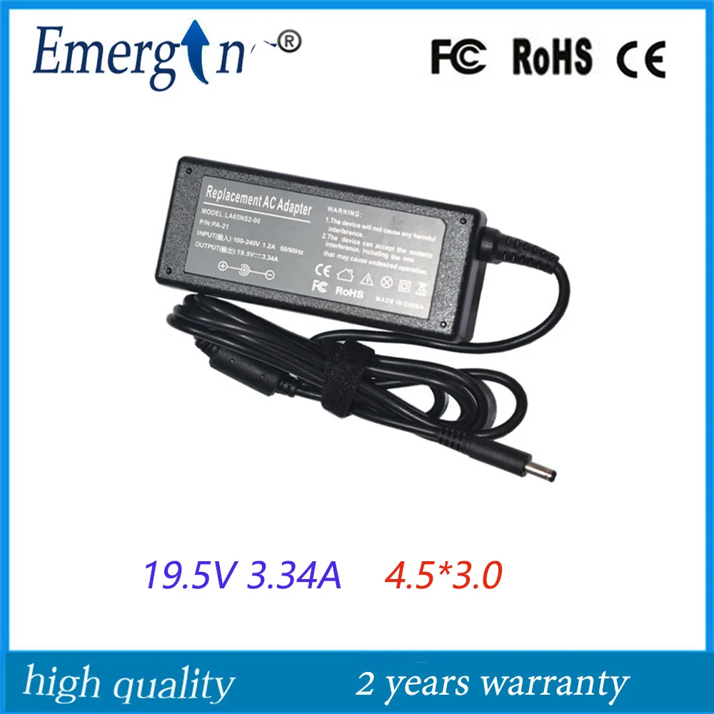 19.5V 3.34A 65W 4.5X3.0mm AC Adapter For Dell Inspiron 11 13 15 3000 Series (3551) P28E P57G 15 3551 3552 3558 5551
19.5V 3.34A 65W 4.5X3.0mm AC Adapter For Dell Inspiron 11 13 15 3000 Series (3551) P28E P57G 15 3551 3552 3558 5551
