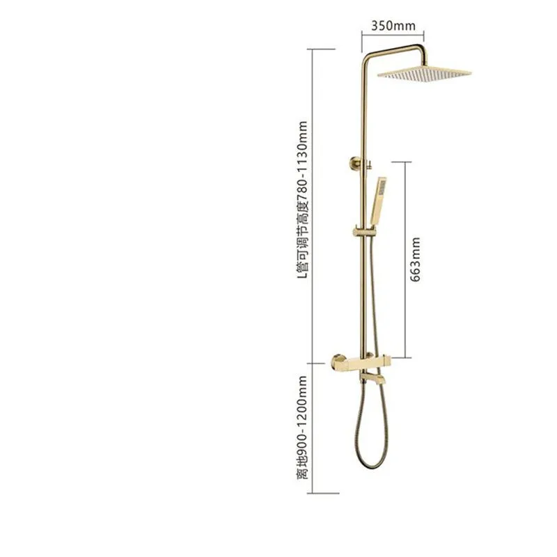 Bath Shower Faucet Set Gold Brass Shower Mixer Tap Hot & Cold Wall Mounted Thermostatic Shower Faucet Set with Handheld Shower
Bath Shower Faucet Set Gold Brass Shower Mixer Tap Hot & Cold Wall Mounted Thermostatic Shower Faucet Set with Handheld Shower