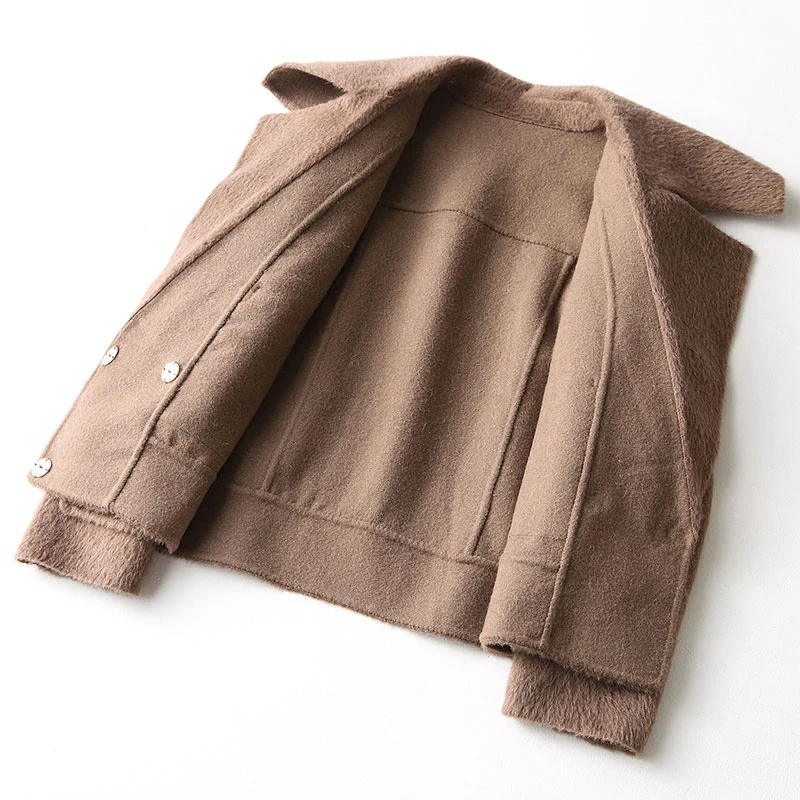 AYUNSUE 2020 New Autumn Winter Wool Coat Female Alpaca Cashmere Coats Casual Short Woolen Jackets For Women Overcoat KQN37055
AYUNSUE 2020 New Autumn Winter Wool Coat Female Alpaca Cashmere Coats Casual Short Woolen Jackets For Women Overcoat KQN37055
