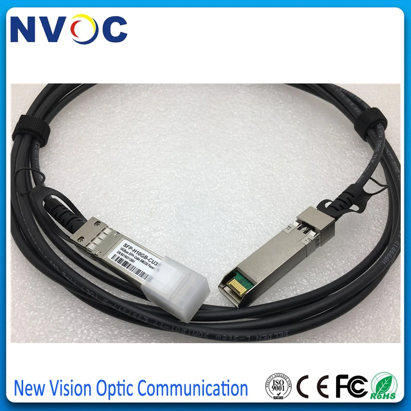 Бесплатная доставка 2 шт./лот 10 г прямое Крепление SFP + Гб медь 3 м DAC Twinax кабель