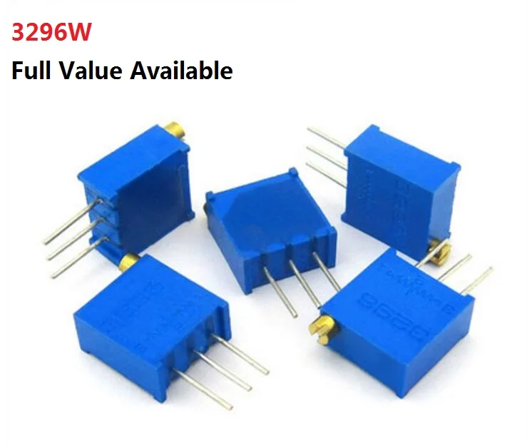 20PCS 3296W-1-103 Potentiometer 102 101 104 105 201 202 203 204 500 501 502 503 504 100R 1K 10K 100K 1M 200R 2K 20K 200K 50R 500
20PCS 3296W-1-103 Potentiometer 102 101 104 105 201 202 203 204 500 501 502 503 504 100R 1K 10K 100K 1M 200R 2K 20K 200K 50R 500