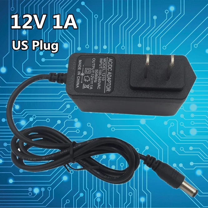 AC 100-240V DC 12V 1A Universal Power Adapter Supply Charger adapter US for LED light strip security equipment Set top box
AC 100-240V DC 12V 1A Universal Power Adapter Supply Charger adapter US for LED light strip security equipment Set top box