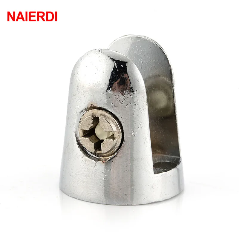 NAIERDI 4 шт. Конические Стеклянные зажимы цинковые полки из сплава опорный