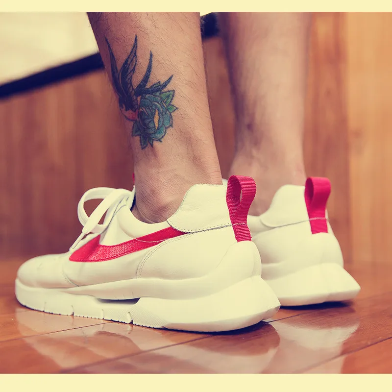 2018 Summer Breathable White Leather High Top Shoes Korean Sports Sneakers Men Hot Selling Male Flats Fashion Trainers Plus Size
2018 Summer Breathable White Leather High Top Shoes Korean Sports Sneakers Men Hot Selling Male Flats Fashion Trainers Plus Size