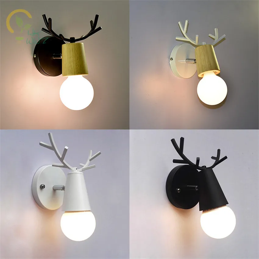 Modern Creative Deer Horn Wall Lamps Nordic Wood/Iron Sconce Wall Lights bedroom mirror bedroom stair light lamparas de pared
Modern Creative Deer Horn Wall Lamps Nordic Wood/Iron Sconce Wall Lights bedroom mirror bedroom stair light lamparas de pared