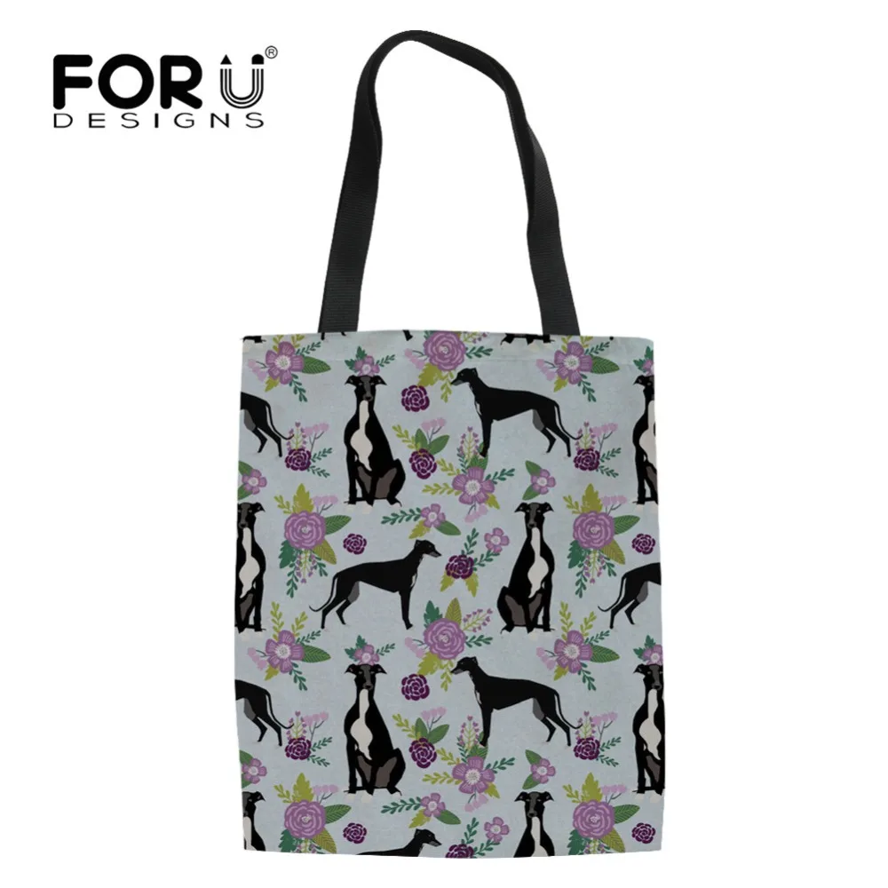 FORUDESIGNS Greyhound Black Dog Printing Linen Foldable Reusable Shopping Shoulder Bag Handbags Tote Fashion Floral Eco-friendly
FORUDESIGNS Greyhound Black Dog Printing Linen Foldable Reusable Shopping Shoulder Bag Handbags Tote Fashion Floral Eco-friendly