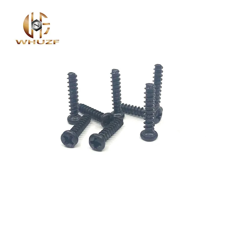 500PCS M2.6*4/5/6/8/10/12 Black Nickel Plated Carbon Steel Philips Cross Pan Round Head Flat Tail Self Tapping PB Micro Screw
500PCS M2.6*4/5/6/8/10/12 Black Nickel Plated Carbon Steel Philips Cross Pan Round Head Flat Tail Self Tapping PB Micro Screw