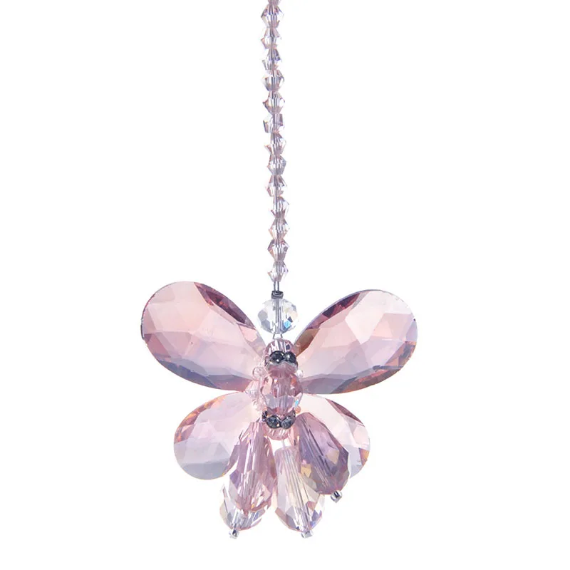 H&D Pink Chandelier Crystals Butterfly Chakra Hanging Suncatcher Rainbow Maker Rearview Mirror Car Charms Wedding Favor
H&D Pink Chandelier Crystals Butterfly Chakra Hanging Suncatcher Rainbow Maker Rearview Mirror Car Charms Wedding Favor