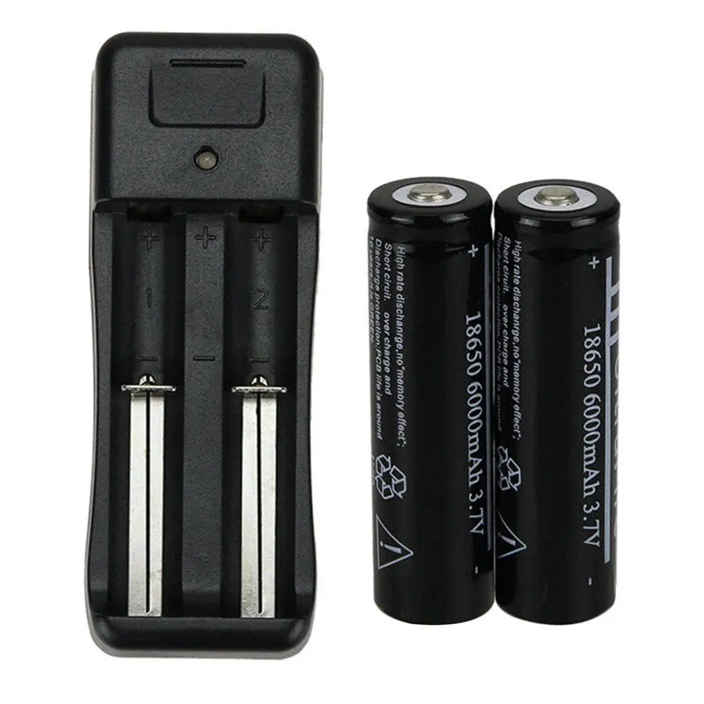 GTF 2x18650 6000mAh 3 7 V литий-ионные аккумуляторы + зарядное устройство | Электроника