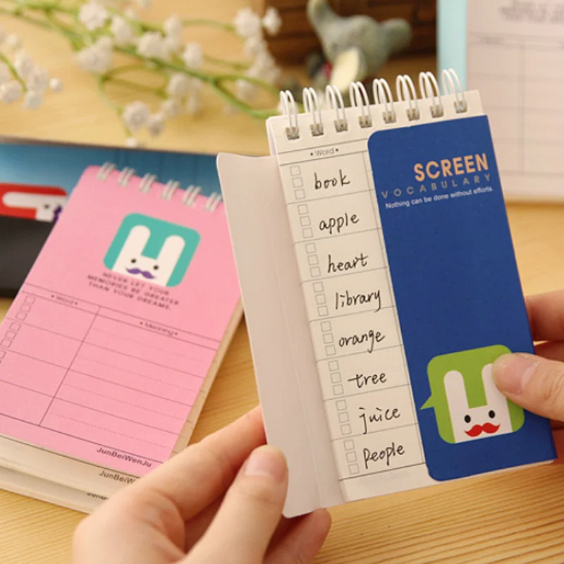 Foreign Language Learning Words Spiral Notebook Vocabulary Book Cover Up Memory Notepad Portable English Glossary List Memo Pad
Foreign Language Learning Words Spiral Notebook Vocabulary Book Cover Up Memory Notepad Portable English Glossary List Memo Pad