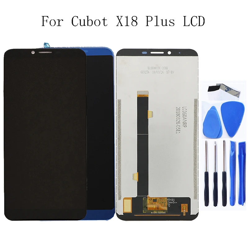 5.99" for Cubot X18 Plus LCD + touch screen digitizer for Cubot X18 Plus 100% tested work LCD panel replacement + Free tool
5.99" for Cubot X18 Plus LCD + touch screen digitizer for Cubot X18 Plus 100% tested work LCD panel replacement + Free tool