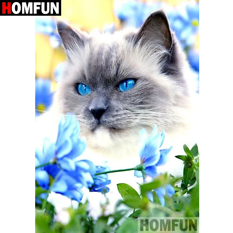 HOMFUN 5D DIY Diamond Painting Full Square/Round Drill "Animal cat" Embroidery Cross Stitch gift Home Decor Gift A07846
HOMFUN 5D DIY Diamond Painting Full Square/Round Drill "Animal cat" Embroidery Cross Stitch gift Home Decor Gift A07846