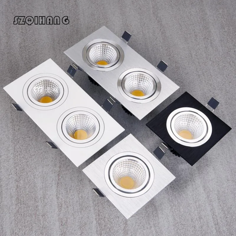Factory Wholesale 1*10W/2*10W White shell Black shell Silver shell Square Hight light COB Led down light COB Recessed Led
Factory Wholesale 1*10W/2*10W White shell Black shell Silver shell Square Hight light COB Led down light COB Recessed Led