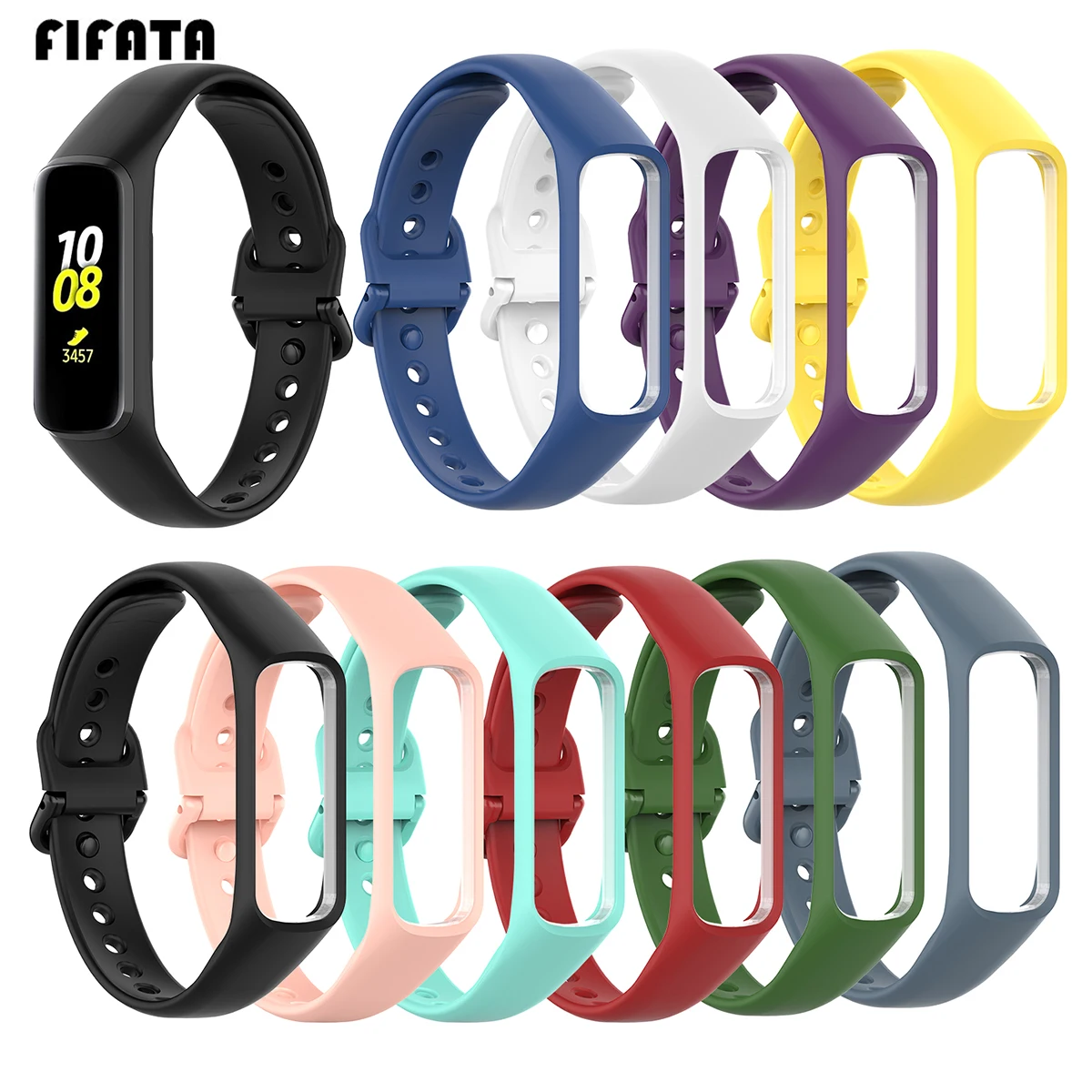 Разноцветный силиконовый ремешок для часов FIFATA спортивный браслет Samsung Galaxy Fit-e