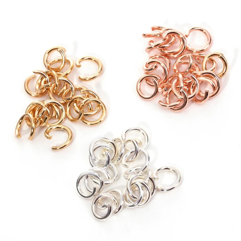 4mm 5mm 6mm 7mm 8mm Rose Gold Silver Stainless steel Open Jump Rings Connectors Jewelry Making DIY Accessories 500PCS
4mm 5mm 6mm 7mm 8mm Rose Gold Silver Stainless steel Open Jump Rings Connectors Jewelry Making DIY Accessories 500PCS