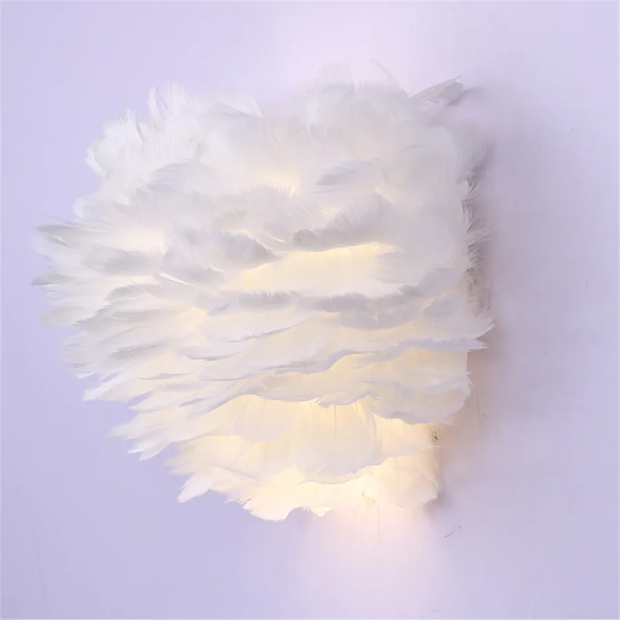Thrisdar feather LED wall lamp with E14 base bedroom bedside aisle creative wall lamp hotel restaurant corridor wall lamp
Thrisdar feather LED wall lamp with E14 base bedroom bedside aisle creative wall lamp hotel restaurant corridor wall lamp