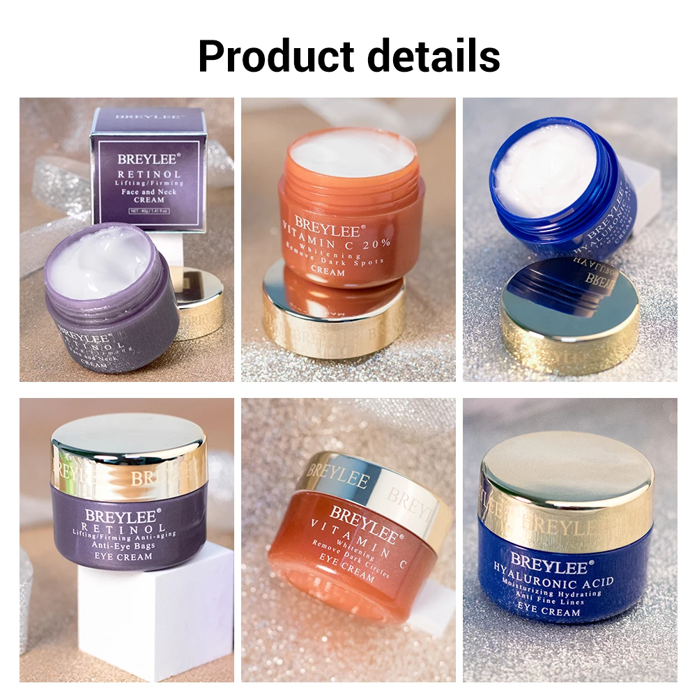 BREYLEE Vitamina C Whitening Cream Retinol Face Cream Facial Serum Hyaluronic Acid Skin Care Anti Aging Eye Cream Face Care
BREYLEE Vitamina C Whitening Cream Retinol Face Cream Facial Serum Hyaluronic Acid Skin Care Anti Aging Eye Cream Face Care