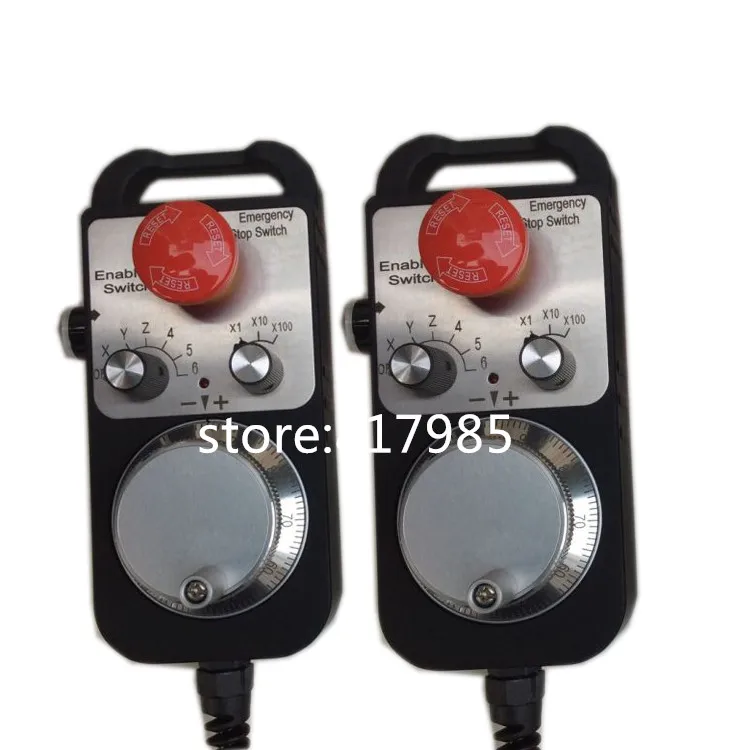 6 Axis Pendant Handwheel with Emergency Stop manual pulse generator MPG for Siemens, MITSUBISHI, FANUC etc
6 Axis Pendant Handwheel with Emergency Stop manual pulse generator MPG for Siemens, MITSUBISHI, FANUC etc