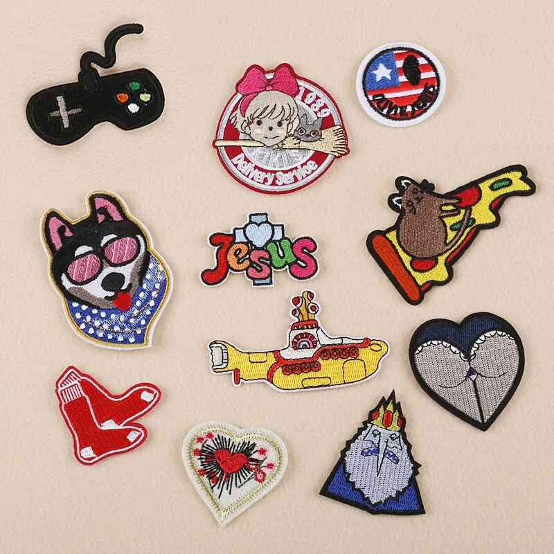 Game pad Mouse Pizza King Wolf Dog Parches Embroidery Iron on Patches for Clothing DIY Stripes Clothes Fabric Stickers Appliques
Game pad Mouse Pizza King Wolf Dog Parches Embroidery Iron on Patches for Clothing DIY Stripes Clothes Fabric Stickers Appliques