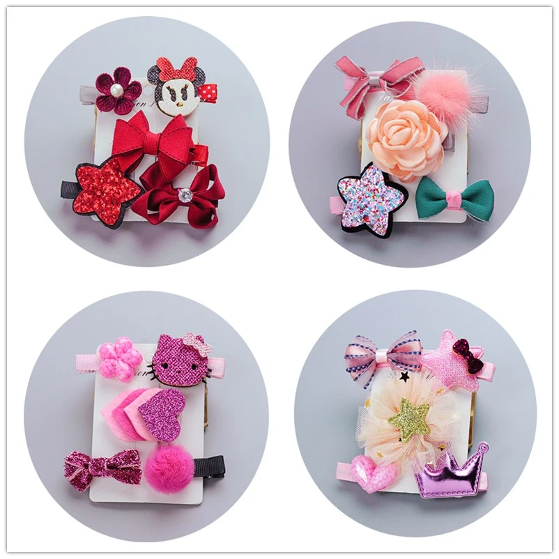 5 Pcs hair clips accessories bows for Children kawaii tiara headdress girls hairpins hair barrette ornaments headwear hairgrips
5 Pcs hair clips accessories bows for Children kawaii tiara headdress girls hairpins hair barrette ornaments headwear hairgrips