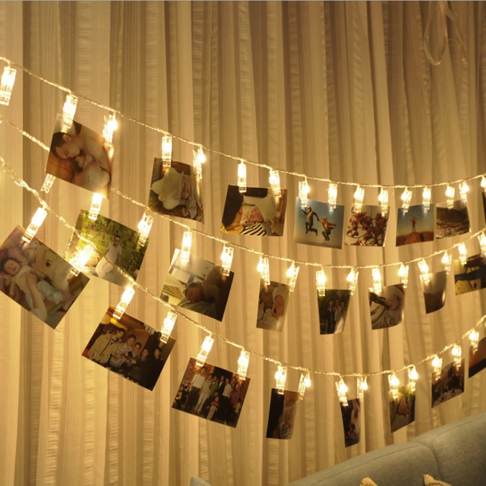1.5-5 Meter 3 Colors Universal AA Battery Photo Clip LED Lights String For Party Decorative Lights String
1.5-5 Meter 3 Colors Universal AA Battery Photo Clip LED Lights String For Party Decorative Lights String