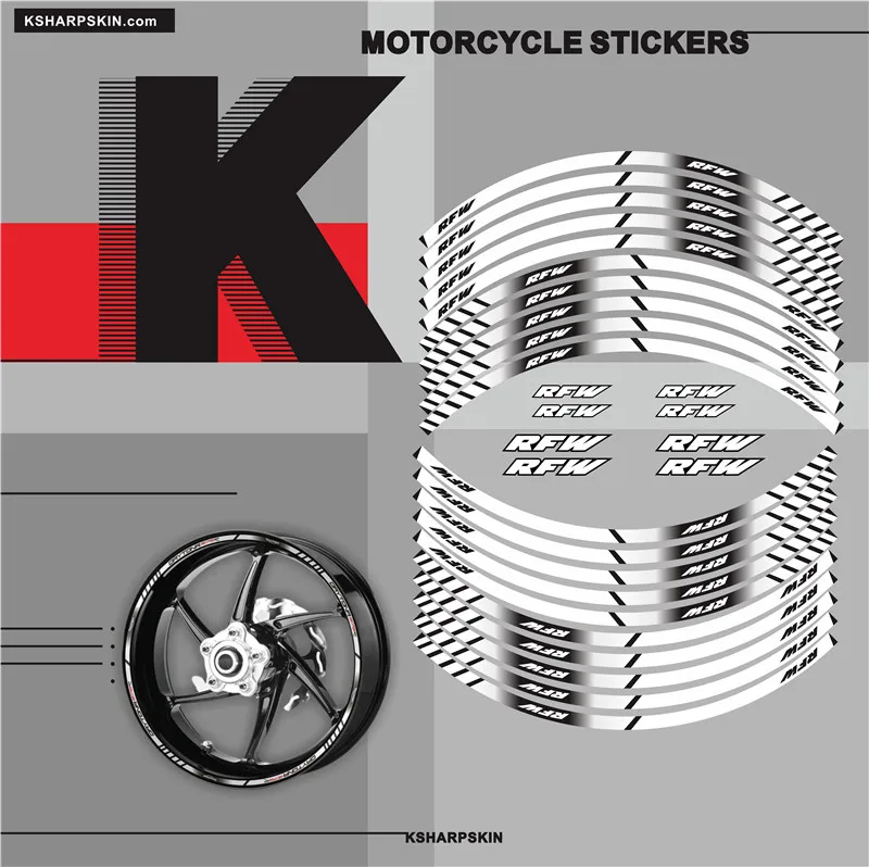 Hot Sale Motorcycle tyre Stickers inner wheel reflective decoration decals for APRILIA RFW
Hot Sale Motorcycle tyre Stickers inner wheel reflective decoration decals for APRILIA RFW