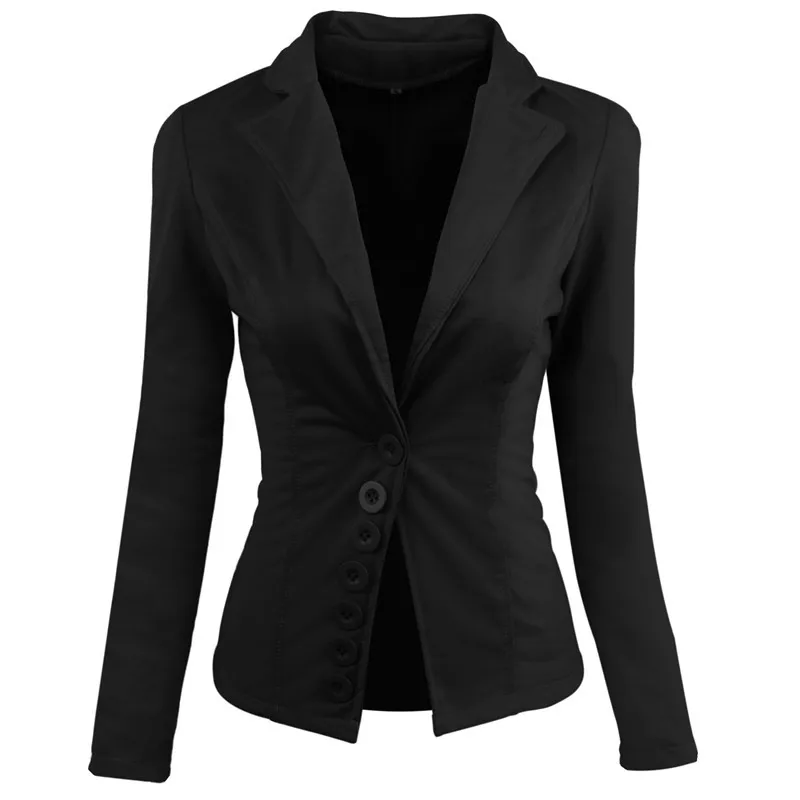 Vogue New Womens One Button Slim Coat Outwear Fashion Designer Nice Women Office Suit Casual Basic Jacket Tops Female
Vogue New Womens One Button Slim Coat Outwear Fashion Designer Nice Women Office Suit Casual Basic Jacket Tops Female