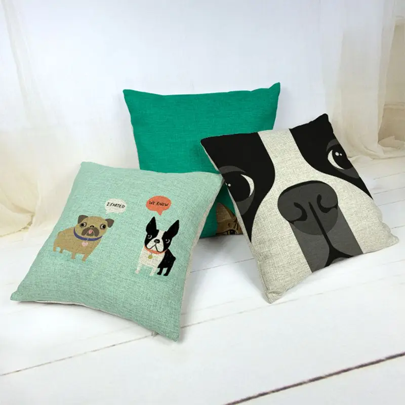 Cartoon Dog Series Note Printed High Quality Cotton Linen Decorative Cushion Cover Pillow Case Car Seat 45*45cm Pillowcase
Cartoon Dog Series Note Printed High Quality Cotton Linen Decorative Cushion Cover Pillow Case Car Seat 45*45cm Pillowcase