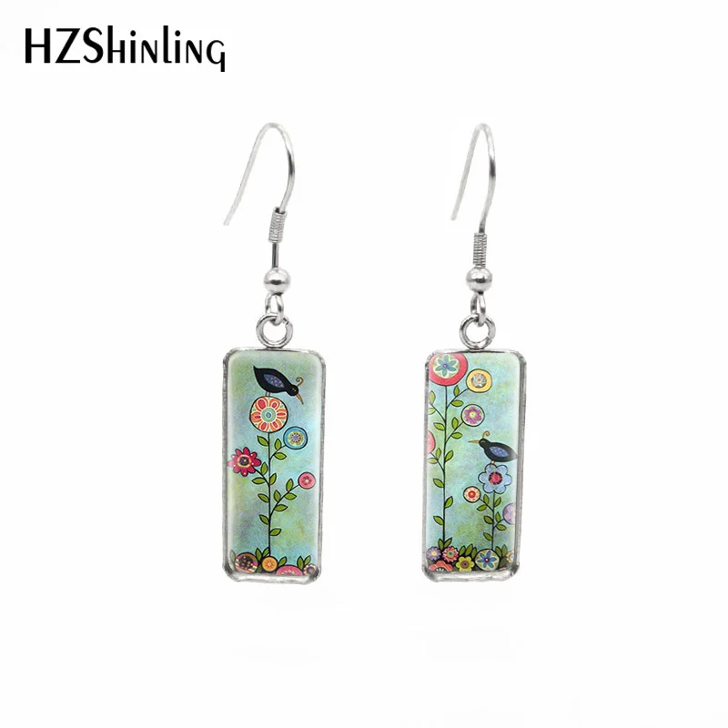 2019 New Folk Art Birds Rectangular Earring Cute Birds Fish Hook Earring Art Glass Hand Craft Jewelry
2019 New Folk Art Birds Rectangular Earring Cute Birds Fish Hook Earring Art Glass Hand Craft Jewelry