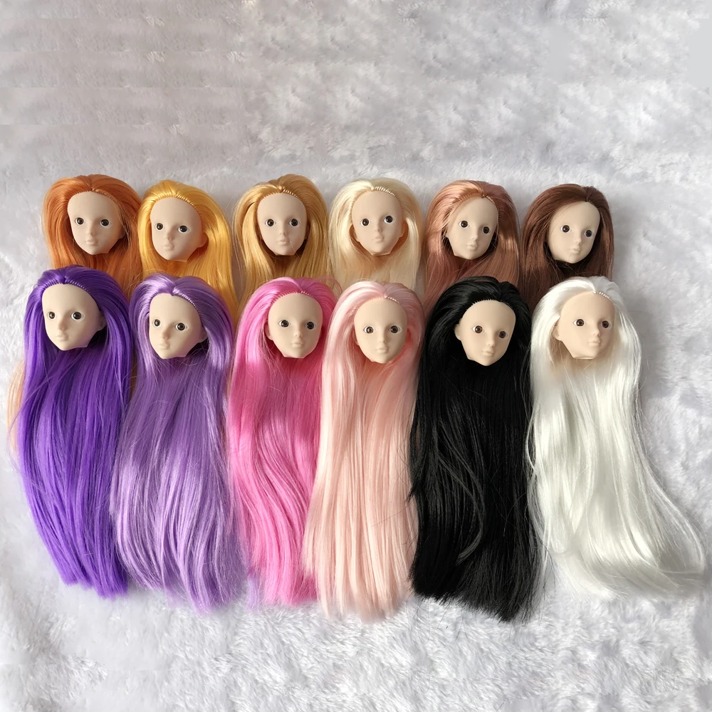 Soft Plastic Practice Makeup DIY Doll Head with Straight Hair For 30cm Doll Heads For 1/6 BJD Doll's Makeup Head Without Eye
Soft Plastic Practice Makeup DIY Doll Head with Straight Hair For 30cm Doll Heads For 1/6 BJD Doll's Makeup Head Without Eye