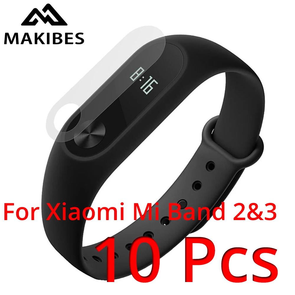 10 шт. Makibes и защитная пленка для экрана Mi Band 3 умный браслет 2 защитные пленки не