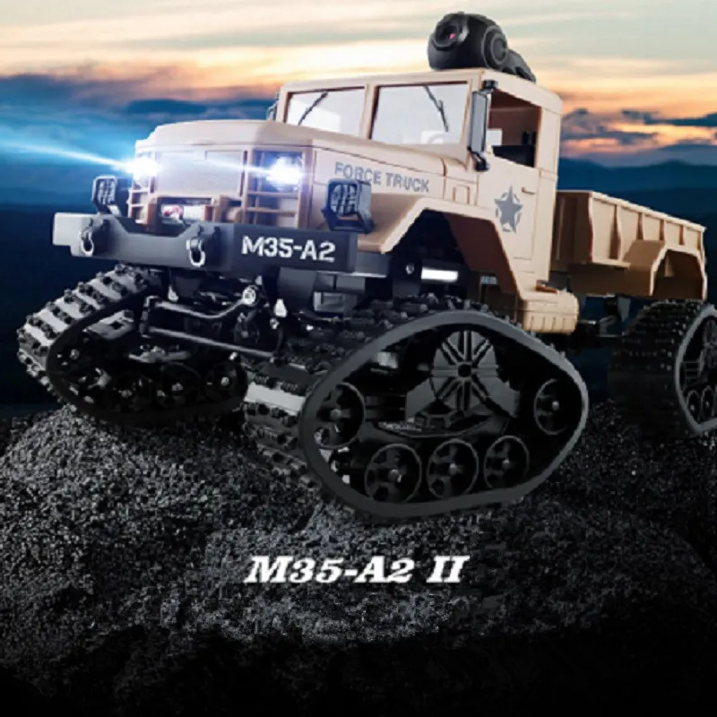 WIFI Real Time Transmit Electric RC Truck 2.4G 4WD Climbing 3KG load Remote Control RC Military Truck With HD WIFI camera
WIFI Real Time Transmit Electric RC Truck 2.4G 4WD Climbing 3KG load Remote Control RC Military Truck With HD WIFI camera