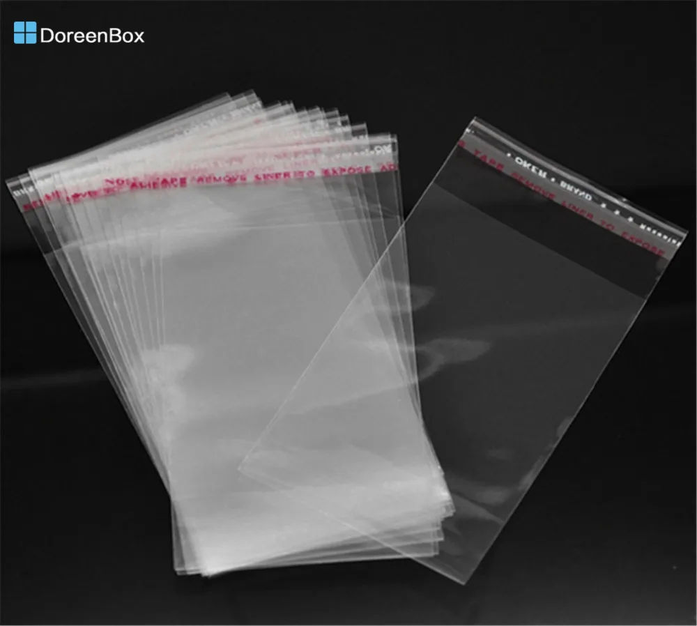 200 PCs Doreen Box Self Adhesive Seal Plastic Bags Clear Transparent For Packing Jewelry 11cmx6cm (Usable size: 9cmx6cm)
200 PCs Doreen Box Self Adhesive Seal Plastic Bags Clear Transparent For Packing Jewelry 11cmx6cm (Usable size: 9cmx6cm)