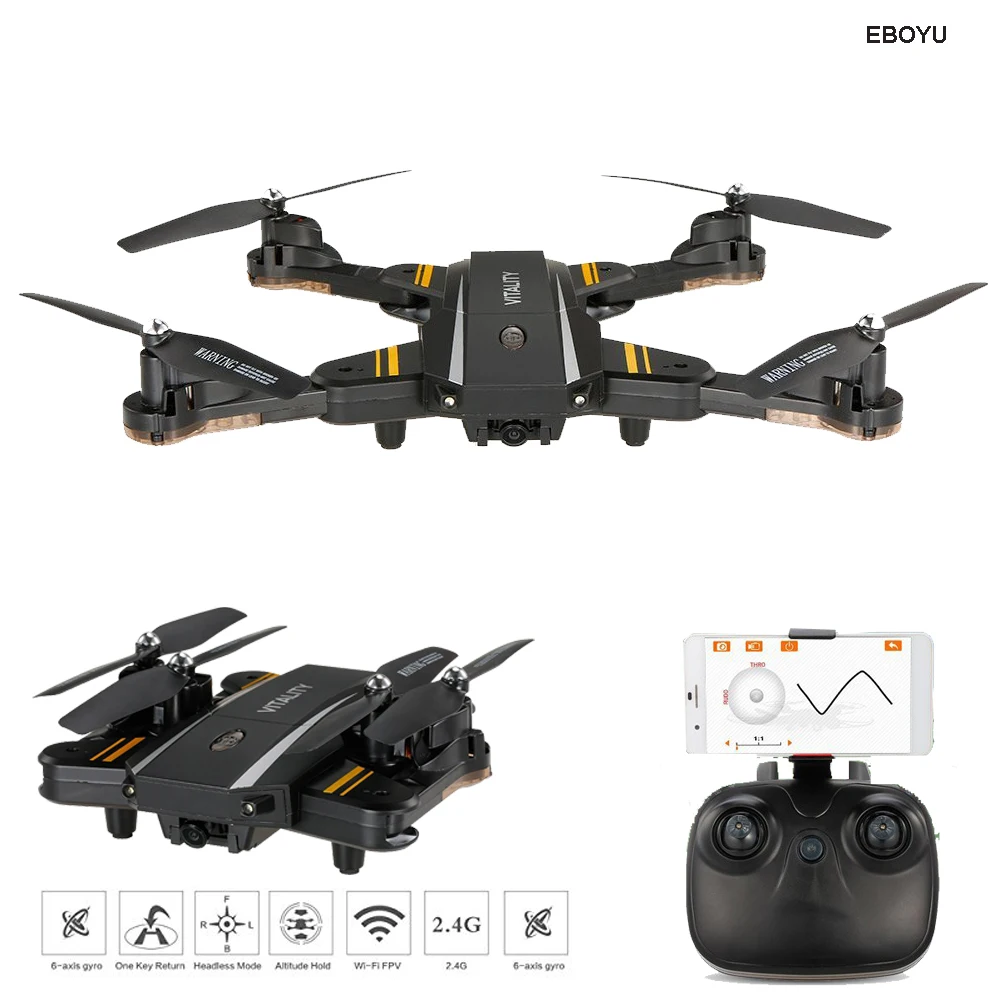 EBOYU TKKJ TK116W 4CH 720P Wide Angle Camera Wifi FPV Foldable Drone Altitude Hold One Key Return G-sensor Selfie Quadcopter RTF
EBOYU TKKJ TK116W 4CH 720P Wide Angle Camera Wifi FPV Foldable Drone Altitude Hold One Key Return G-sensor Selfie Quadcopter RTF