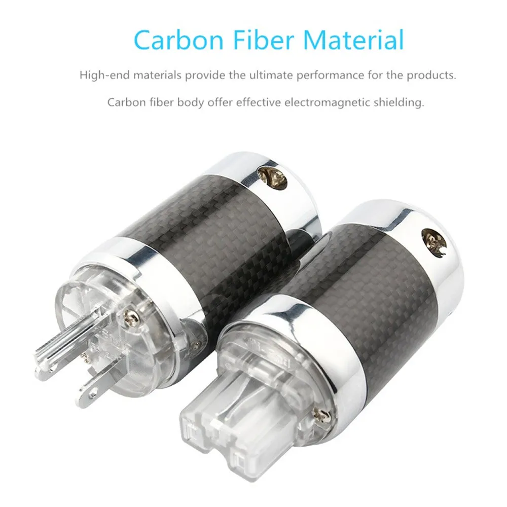 US Power Connectors Male Female Jack Audio Adapter DIY Carbon Fiber Schuko AC IEC Plug HiFi Electrical Speaker Terminals
US Power Connectors Male Female Jack Audio Adapter DIY Carbon Fiber Schuko AC IEC Plug HiFi Electrical Speaker Terminals