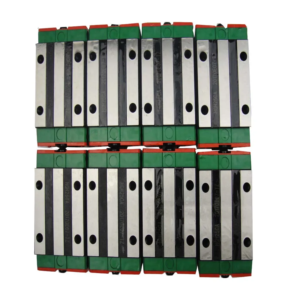 

8 pieces Taiwan HIWIN HGH25CA linear bearing Narrow carriage sliding block for HGR25 25mm linear guide