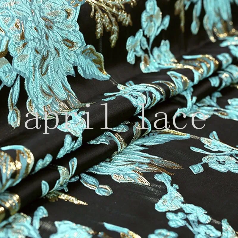 stock ja01# 5 yards fashion jacquard blue mix black lace for bridal wedding dress/fashion show
stock ja01# 5 yards fashion jacquard blue mix black lace for bridal wedding dress/fashion show