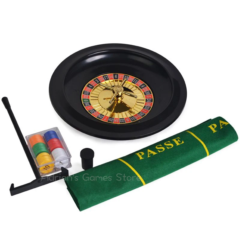 10'' Roulette Set With 60pcs Poker Chips Set & Roulette Table Cloth - Board Game Rulet/Roleta
10'' Roulette Set With 60pcs Poker Chips Set & Roulette Table Cloth - Board Game Rulet/Roleta