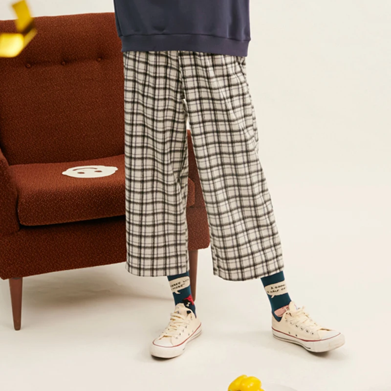 New Design Women Spring Ankle-length Straight Pants Vintage Woolen Pants Elastic Waist Pretty Thick Casual
New Design Women Spring Ankle-length Straight Pants Vintage Woolen Pants Elastic Waist Pretty Thick Casual