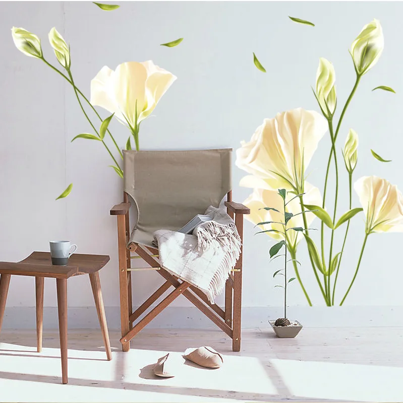 Lily Flowers Wall Sticker On The Wall VinYl Wall Stickers Gome Decor Bedroom Backdrop Wall Decals
Lily Flowers Wall Sticker On The Wall VinYl Wall Stickers Gome Decor Bedroom Backdrop Wall Decals