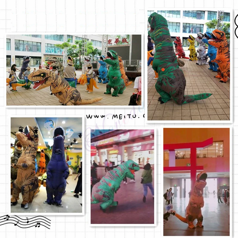 Inflatable Dinosaur Costume Adult Kids T REX Costume Blow Up Fancy Dress Mascot Christmas Halloween Party Costume For Men Women
Inflatable Dinosaur Costume Adult Kids T REX Costume Blow Up Fancy Dress Mascot Christmas Halloween Party Costume For Men Women